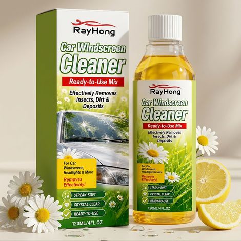 Autoscheibenreiniger – Entfernt oberflächliche Flecken und Schmutz und sorgt für klare, helle Sicht – 120 ml -- DE (1/5)