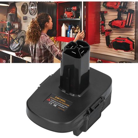 Adaptateur DM18GL pour Batterie Lithium 18V DCB200-206 Compatible M18