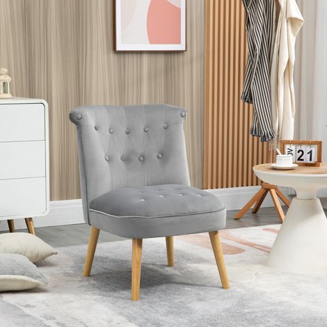 Chaise moderne pour salon et salle à manger, assise rembourrée et revêtement en velours. 60 x 66 x 79 cm. Gris.
