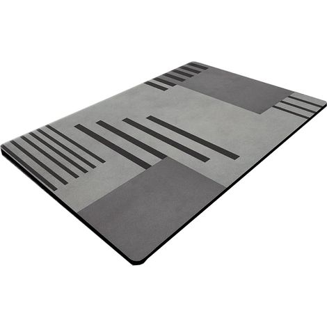 Tapis De Bain - En Pierre Diatomée - Absorbant Et Antidérapant - Pour Sol De Salle De Bains Ou Devant Toilettes - 1 Pièce (1/5)