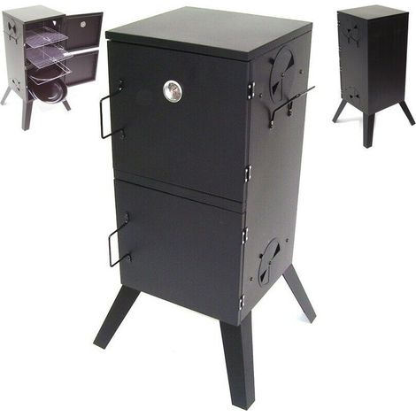 Räucherofen Räucherschrank Räuchertonne Grill 56513 Ofen Smoker mit Thermometer (1/5)