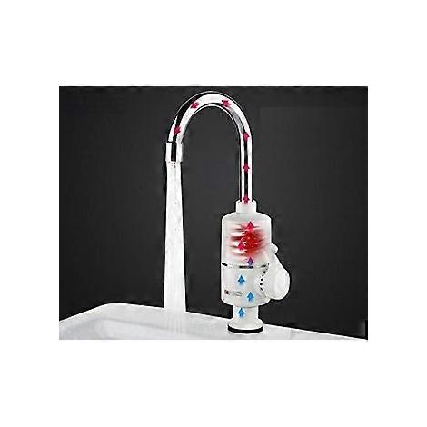 Elektrischer Wasserhahn für Spüle – Armatur + Warm-Kalt-Mischer, G1/2 Wasser unten