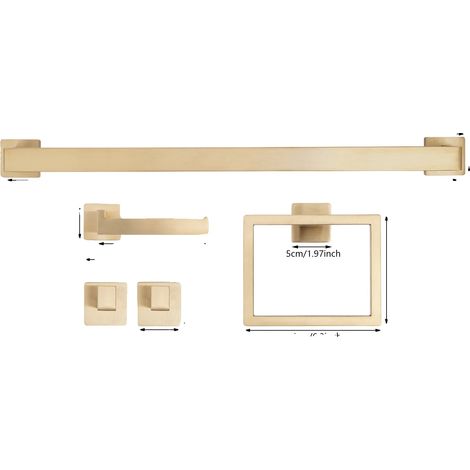 Set aus wandmontierten Handtuchhaltern für das Badezimmer, modernes Design (1/5)