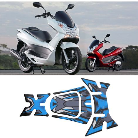 Autocollant réfléchissant pour réservoir de carburant PCX (bleu) pour les motos Honda PCX125 et PCX150 (2018/2019). (1/5)