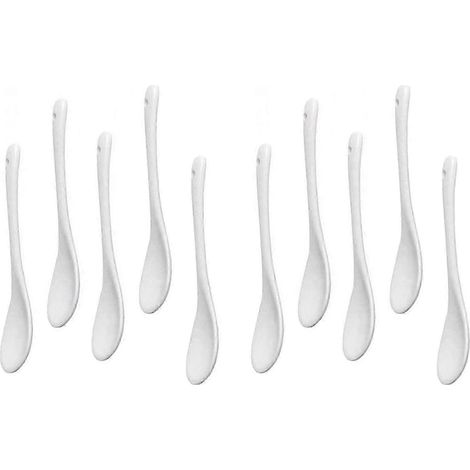 10 cuillères en porcelaine pour dessert en céramique (1/5)