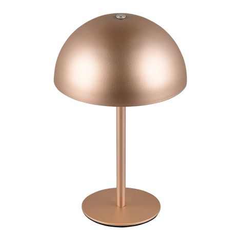 Lampada da tavolo LED, metallo, caffè, 13x21x13 cm, Munoz (1/4)