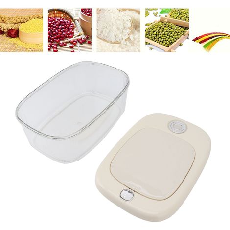 Seau à riz de luxe, anti-insectes, multifonctionnel, hermétique, résistant à l'humidité, avec couvercle, idéal pour le stockage des aliments pour chiens et chats. (1/5)