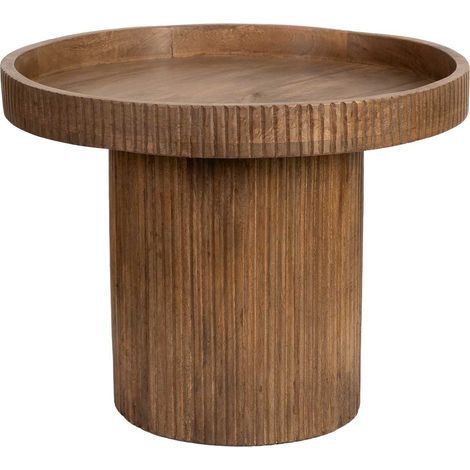 Mesa de centro de madera marrón, 60x60x45h cm (1/5)