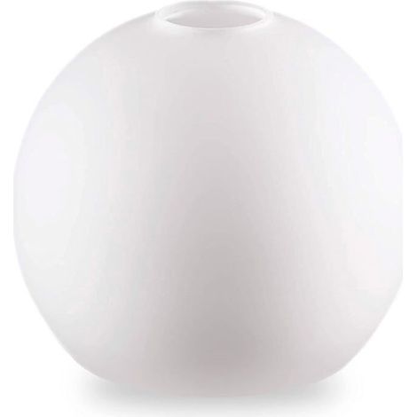 Abat-jour en verre blanc Lot de 1 Verre dépoli Douille E14 Pour lampe de chevet Diamètre 110 mm (1/5)