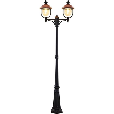 Lindby Farola exterior 'Clint' en Cobre de Aluminio