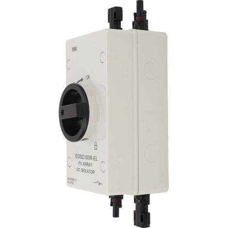Interrupteur sectionneur DC PV 32A IP66 étanche, coupure rapide photovoltaïque 1000V, déconnecteur solaire imperméable (1/5)