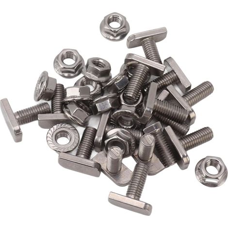 mit 15 M8 Edelstahl Hammerkopfschrauben A2 70 Schrauben für