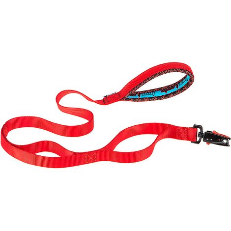 Ferplast DAYTONA MATIC G Guinzaglio per cani con innovativo moschettone automatico e due maniglie extra. Varie misure e colori.. Variante DAYTONA MATIC G25/120 - Misure: 25 mm x L 120 cm - Rosso (1/5)