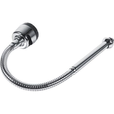 Robinet de cuisine à poignée unique avec bec pivotant en acier inoxydable 304, raccords pour tuyaux d'évier (1/5)