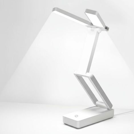 Lampe de Bureau LED Rechargeable avec Autonomie de 48 Heures, Luminosité Réglable et Design PliableIdéale pour Études et Lecture de Nuit, Câble Type-C Inclus (1/5)
