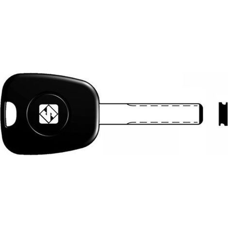 LLAVE PARA VEHÍCULOS "TRANSPONDER" VACÍA HU83TE - PEUGEOT