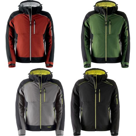 Kapriol Dynamic Arbeitsjacke aus Softshell - M - Grau