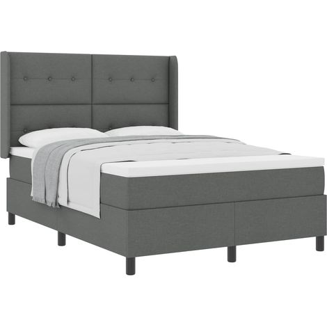Maison Exclusive - Boxspringbett mit Matratze Dunkelgrau 200 x 16