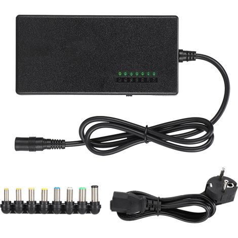 Adaptateur Secteur Universel 96W 8 Broches pour PC Portable (Entrée 100-240V, Sortie DC 12-24V, Prise UE) (1/5)