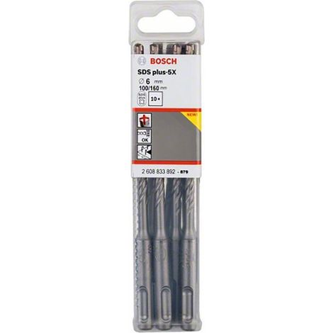 Bosch Punta SDS-PLUS-5X Percussione Argento 6mm