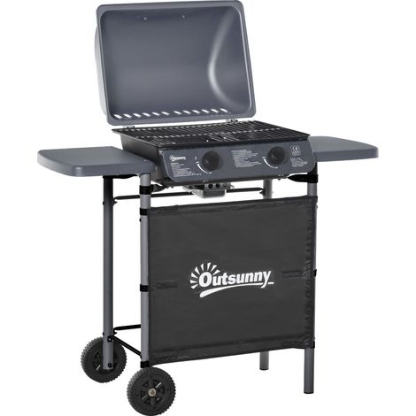 2 x 2.8kW Burner Gas BBQ  Grey (1/5)