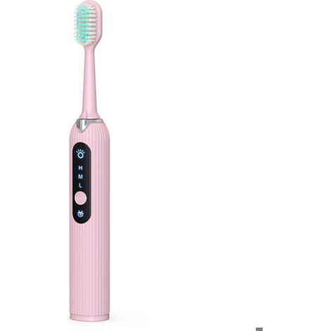 Set de nettoyage dentaire électrique 8 pièces Rose Rose (1/5)