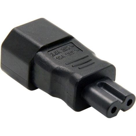 IEC 320 C14 prise vers prise C7 adaptateur de connecteurs de convertisseur de puissance ca (1/5)