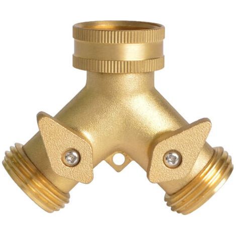 Raccordo per sistema di irrigazione, connettore per tubo irrigatore con 2 uscite, distributore, raccordo per irrigazione, connettore di prolunga, adattatore per rubinetto, ugello per rubinetto e selet (1/5)