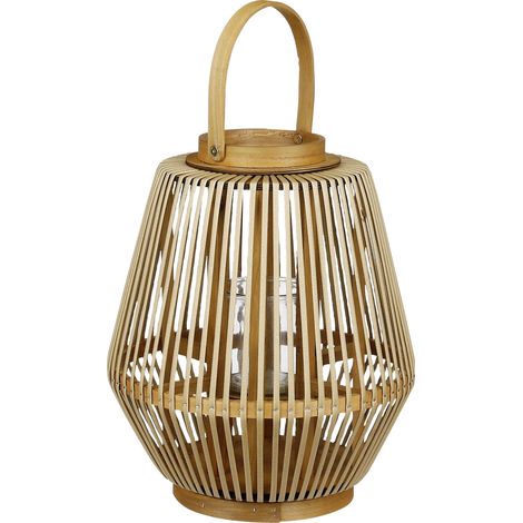 Mica Windlicht Havard braun aus Polyester Ø 31 x 37 cm Laterne (1/3)