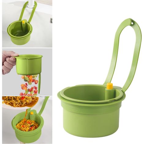 1 Tamis Pour évier, Fixation Robinet, Filtre Silicone Amovible, Égouttage Aliments, Rangement Cuisine