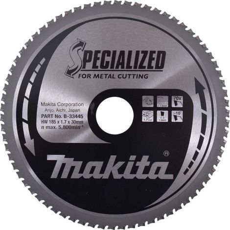 B-33445 Disco sierra circular , Specialized T.C.T, 185 x 30 mm, 70 D (1/2)