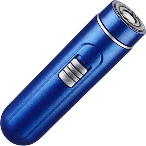 Mini tondeuse - Rasoir Rechargeable USB - mini shaver - Édition Voyage Portable et Légère - Couleur Bleu - Puissant Mini Rasoir pour Femmes et Hommes (1/5)