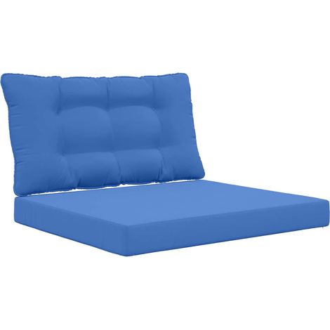 Maison Exclusive - Cuscino per divano da esterno 2 pcs Blu Reale Poliestere