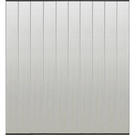 Insect Door Screen with 10-Piece Mesh Curtain Black 240x240 cm vidaXL