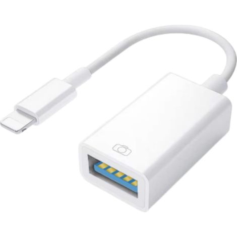 Câble Lightning, adaptateur USB pour appareil photo iPhone, adaptateur OTG pour iPad iOS compatible avec clés USB, pour voiture (1/5)