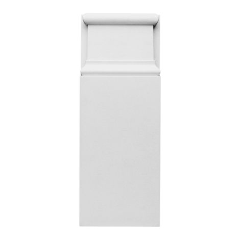 Bloc d'angle pour encadrement L9,5 x H24,9 x L3,1cm – Finition peinte pour protection UV – Moulure décorative Orac