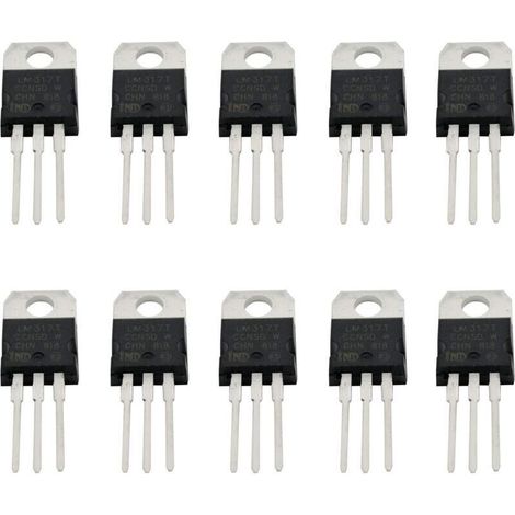 10PCS LM317T LM317 Régulateur de tension à trois bornes réglable TO-220 Sortie transistor 1.5A 1.2V To 37V (1/2)