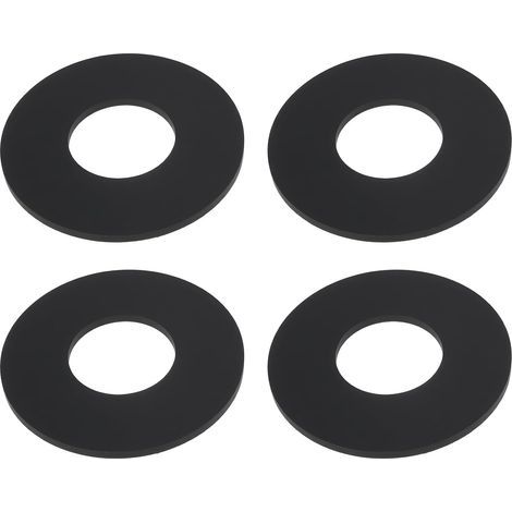 Lot de 4 Joints De Réservoir, Caoutchouc Noir, 65x28,5x3 mm, Compatible Wisa Dal (1/5)