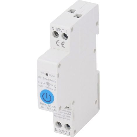 Time Delay Relay with WiFi Remote Control, 1P 40A AC 230V Timer Controller for Home Appliances (1/5)