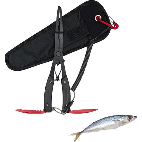 Accessoires de Pêche, Ensemble de Pince à Peche, Fishing Pliers, Adapté à Diverses Situations de Pêche, Notamment la Coupe de la Ligne, Le Remplacement des Plombs et Le Changement D'hameçon (1/5)