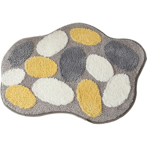 Tapis de sol imitation pavés, seuils de salle de bain, tapis antidérapants de salle de bain, tapis absorbants, toilettes, paillassons, moquettes (1/5)