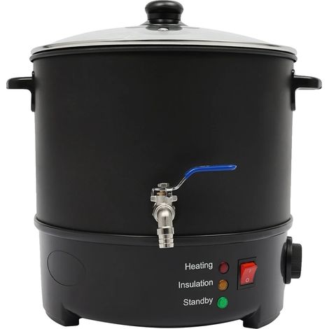 Chauffe-cire, Température réglable, Grande capacité, 10L Noir (1/2)
