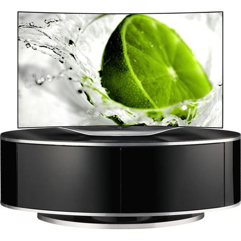 MDA Designs Luna Beam Thru Remote Friendly up to 50" LED/LCD/Plasma Gloss Black Luxury TV Cabinet Stand (1/5)