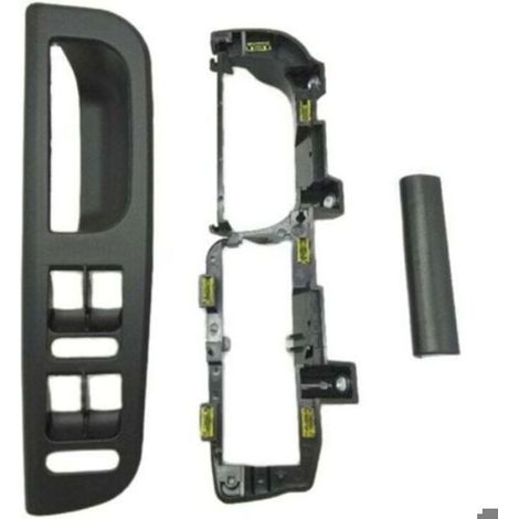 3 Pièces Poignée de Porte Intérieure Noire pour Golf 4 avec Interrupteur et Support de Levage