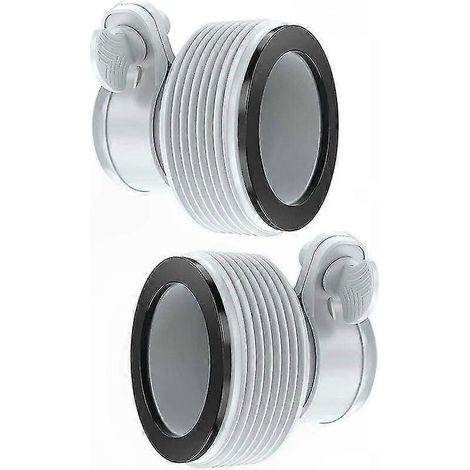 Raccord de tuyau de piscine fileté pour raccords 1,5" et 1,25", adaptateur de conversion pour pompes, connecteur robuste pour entretien de bassin (1/5)