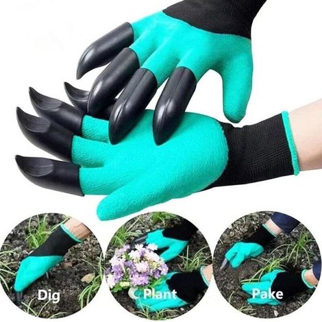 Gants Jardinage Impermeables 8 Griffes Plantation Creusement (1/3)