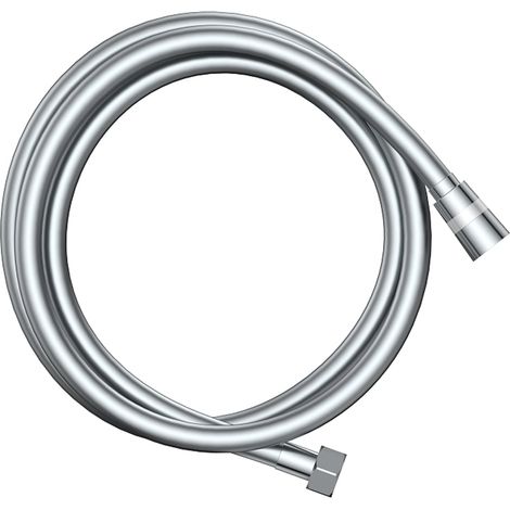 1.5m Smooth Shower Hose Modern Bathroom Flexible PVC Replacement Chrome (1/3)