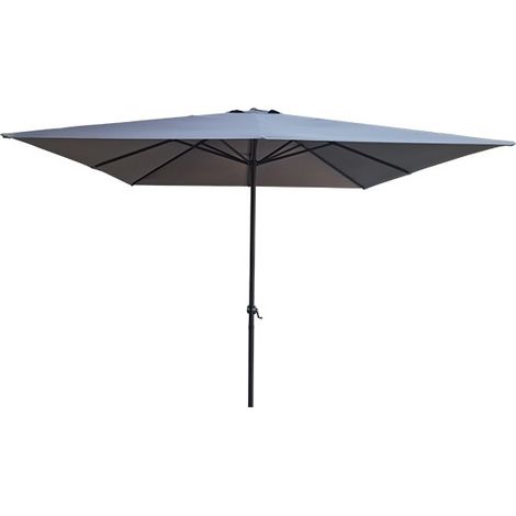 OMBRELLONE ALLUMINIO QUADRATO GRIGIO - 3X3