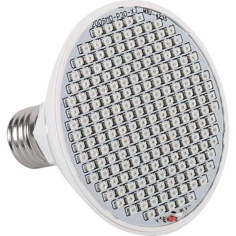 24W 200-LED Veg Grow Light E27 Hydroponic Flower Grow Flowering Bloom Lamps 85265V pour Les Plantes d'intérieur