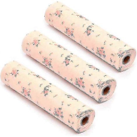 25-26 Lot de 3 tapis de tiroir, tapis de tiroir, papier pour placard de cuisine, tapis de tiroir imperméable et antidérapant 30500 Rose (1/4)